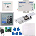 125KHz EM-ID Single Door Access Control Keypad System Kit with Electric Strike Lock Remote Control I93223