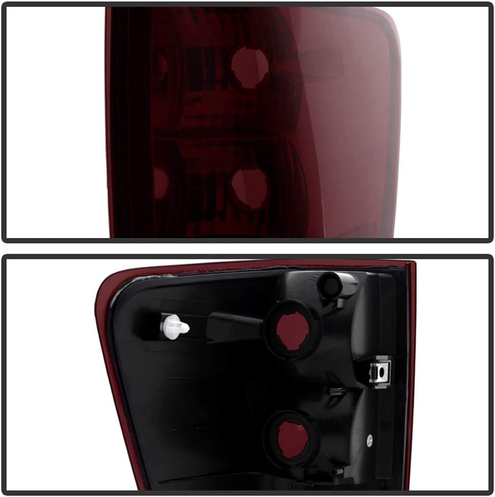 Red Smoked Lens Tail Lights Pair Set Replacement Left+Right D9420