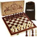 Magnetic Wooden Chess Set with Storage Slots T5482