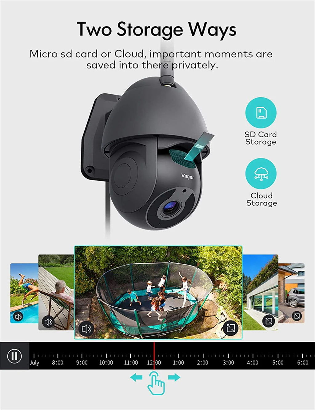 1080P IP66 Weatherproof Outdoor Security Camera U10937