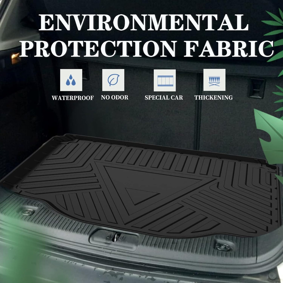 Black TPO All Weather Cargo Liner Trunk Mat N3708