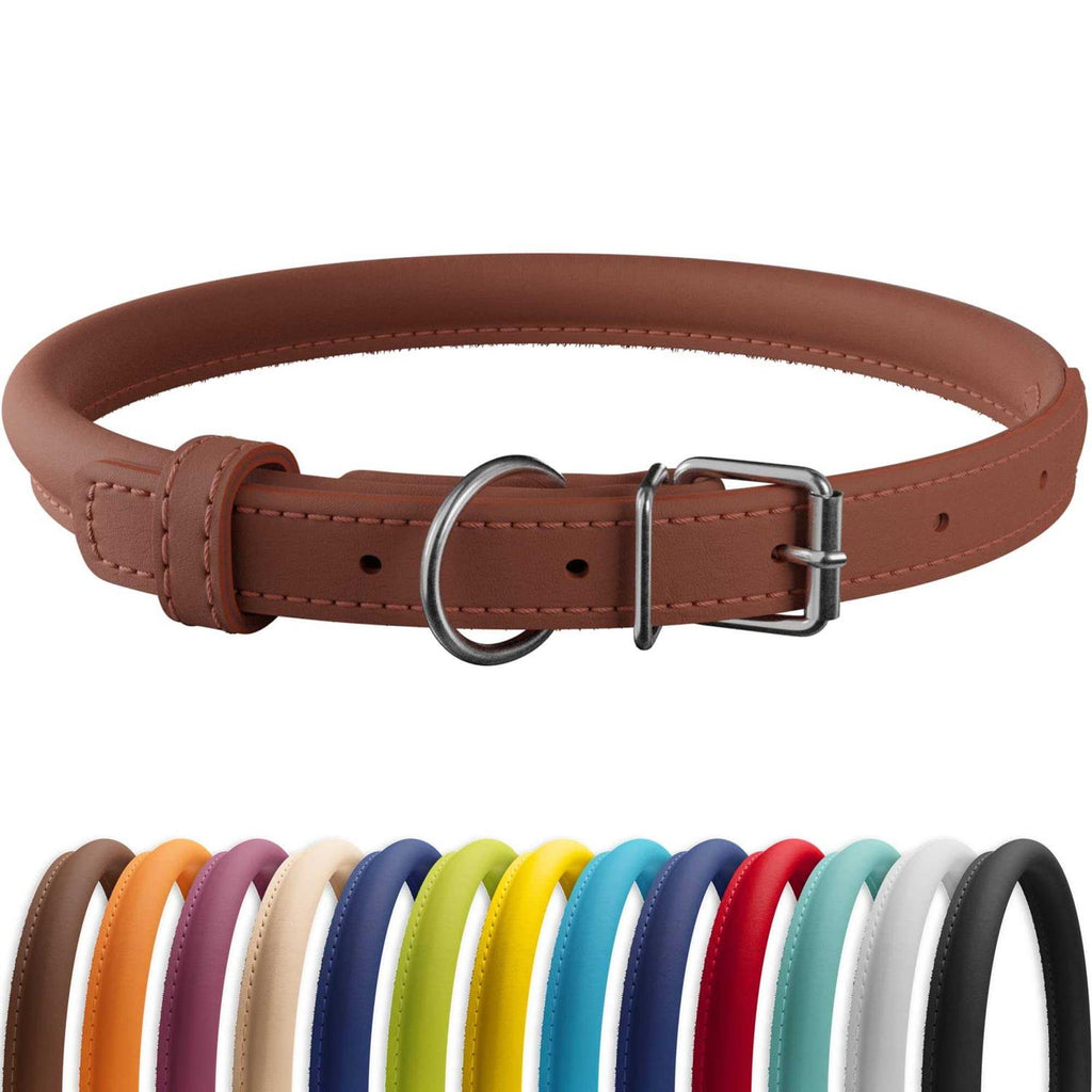 Rolled Leather Dog Collar N34153