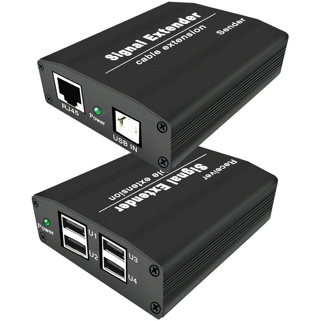 USB Extender up to 164ft/50m Over Cat5/5e/6/7 4 USB2.0 Ports Y81248