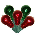 Set of 10 Red and Green Christmas Lights K9412