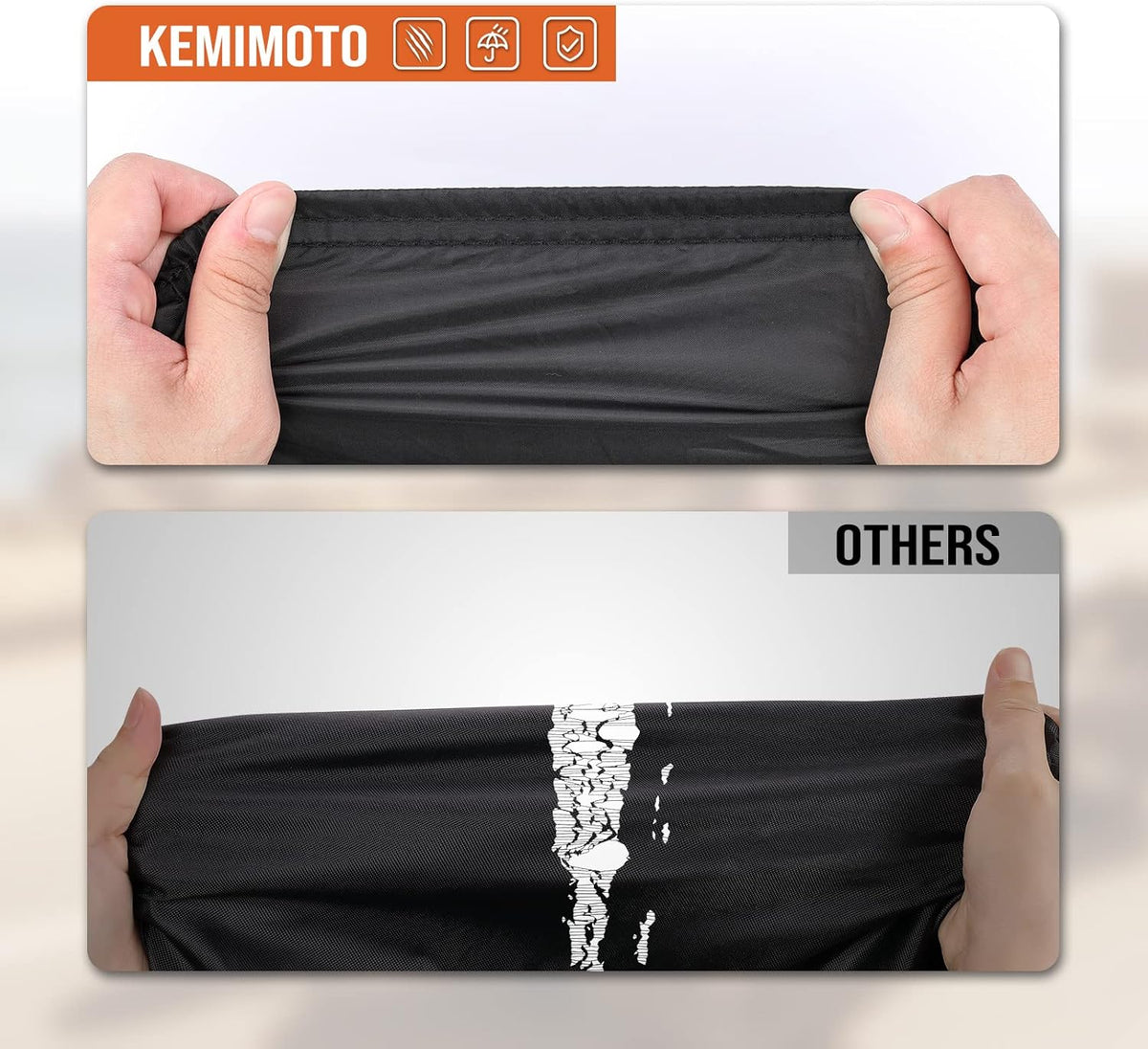 All Weather Resistant Bike Cover with Reflective Strips B281794