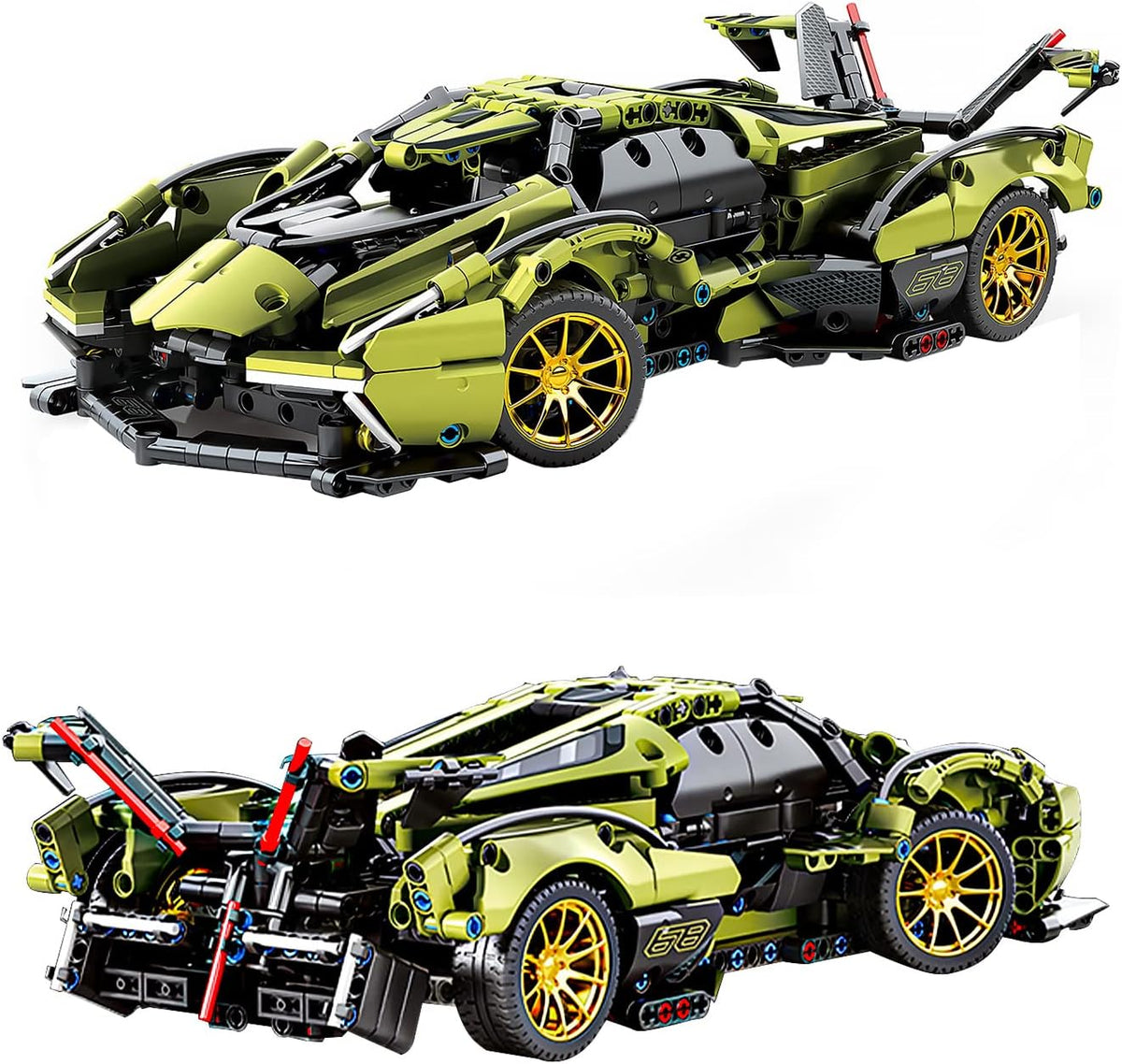 1:14 Scale 1039 Pieces Building Blocks Car Model A9546