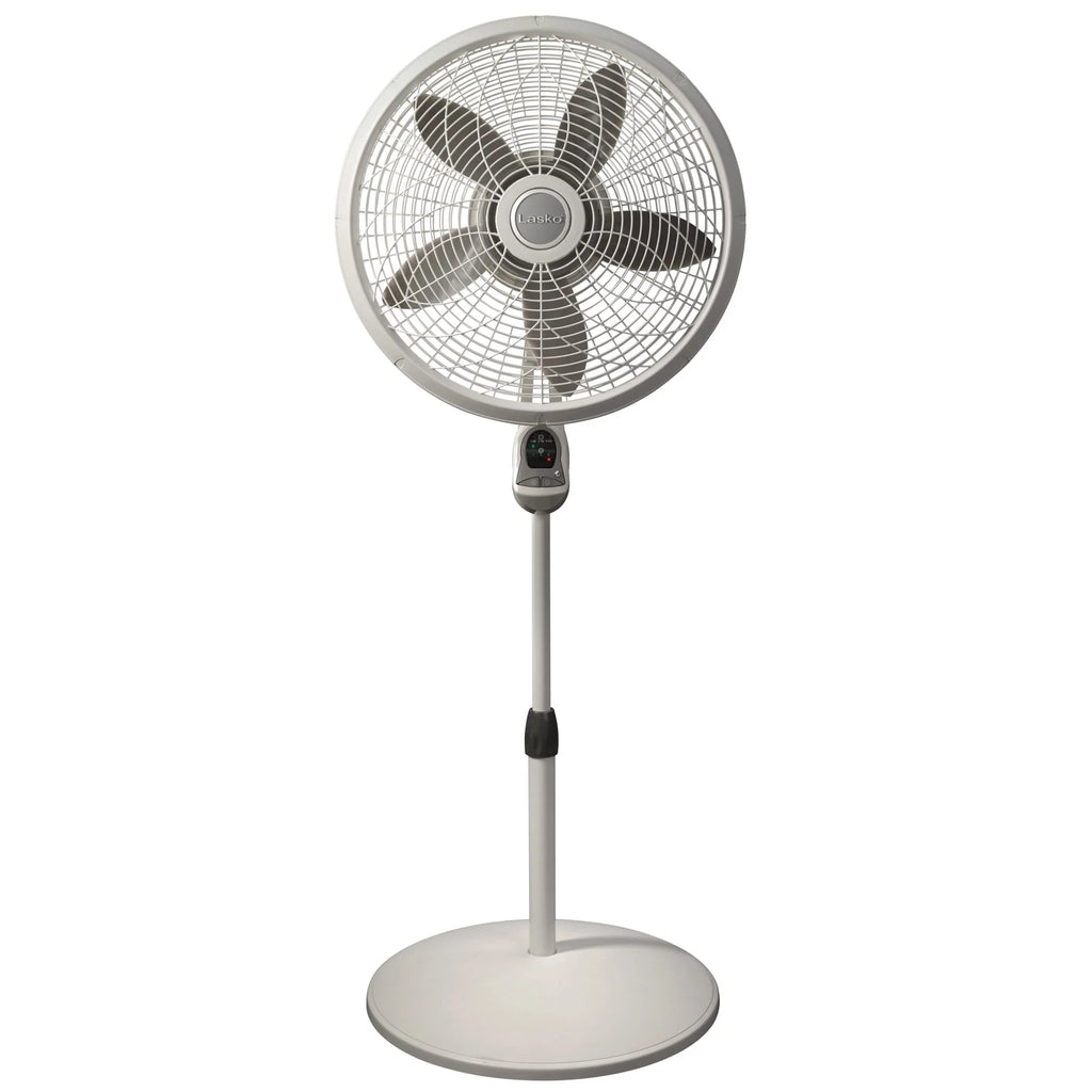 18 Oscillating Pedestal Fan with Remote, 3 Speeds, Black I298410