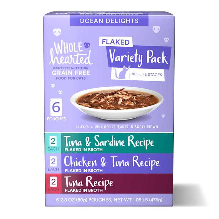 Grain Free Flaked Wet Cat Food Variety Pack B43175