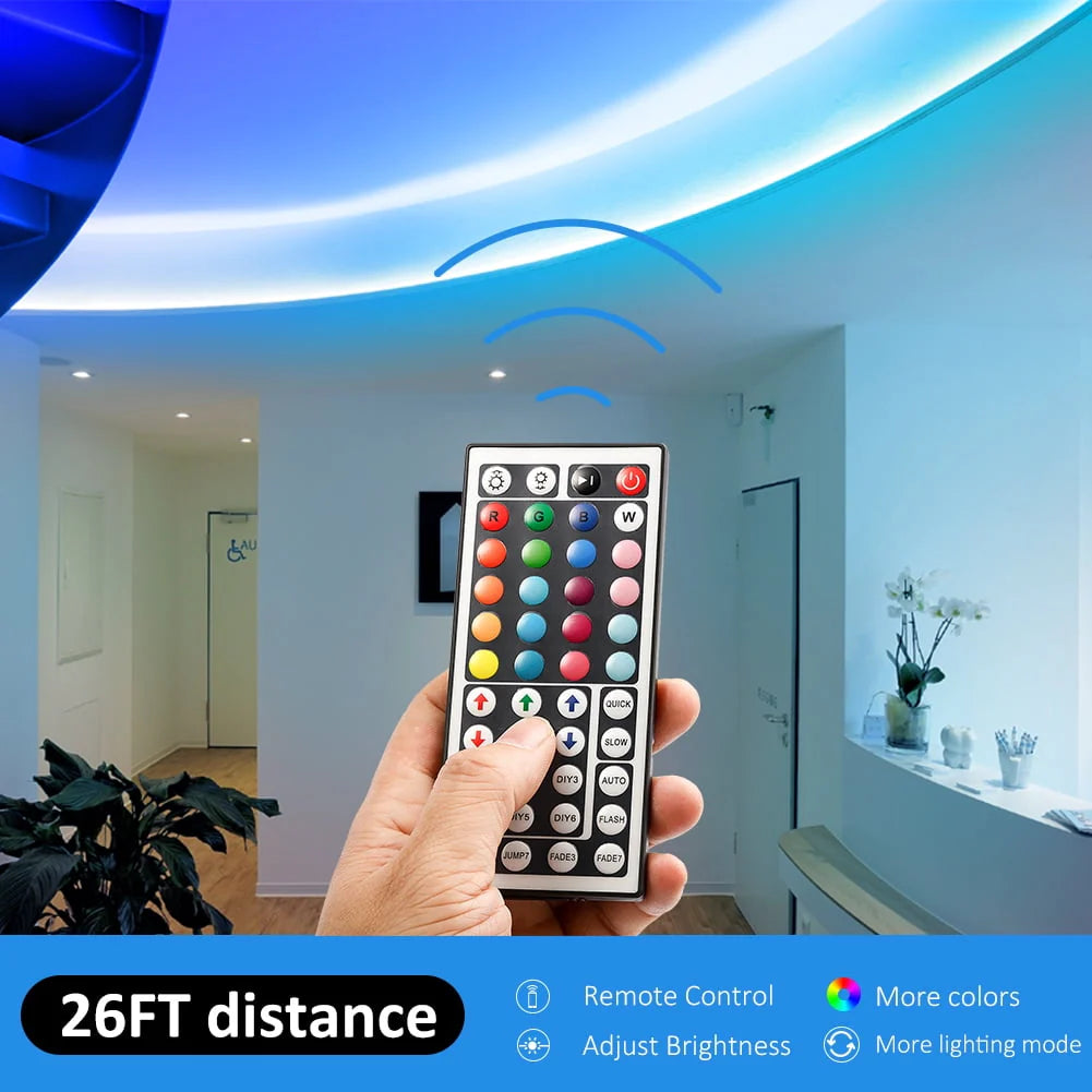 LED Strip Light 32.8ft with Remote and Power Supply R33223