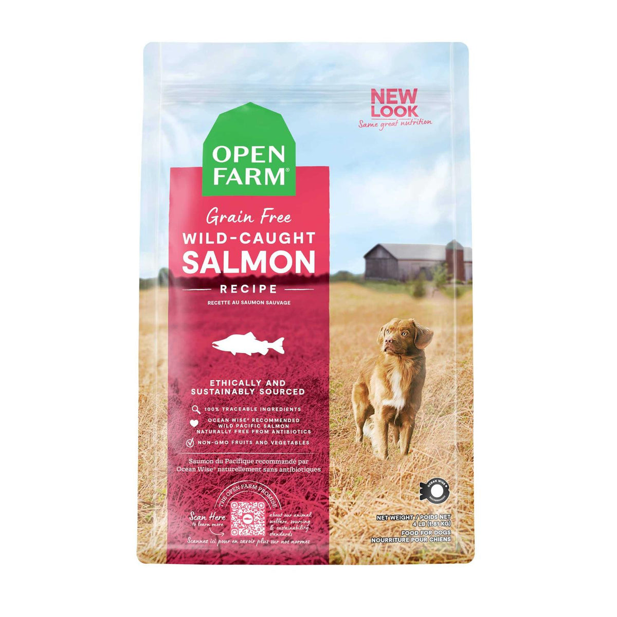 Grain-Free Wild-Caught Salmon Dry Dog Food W87146