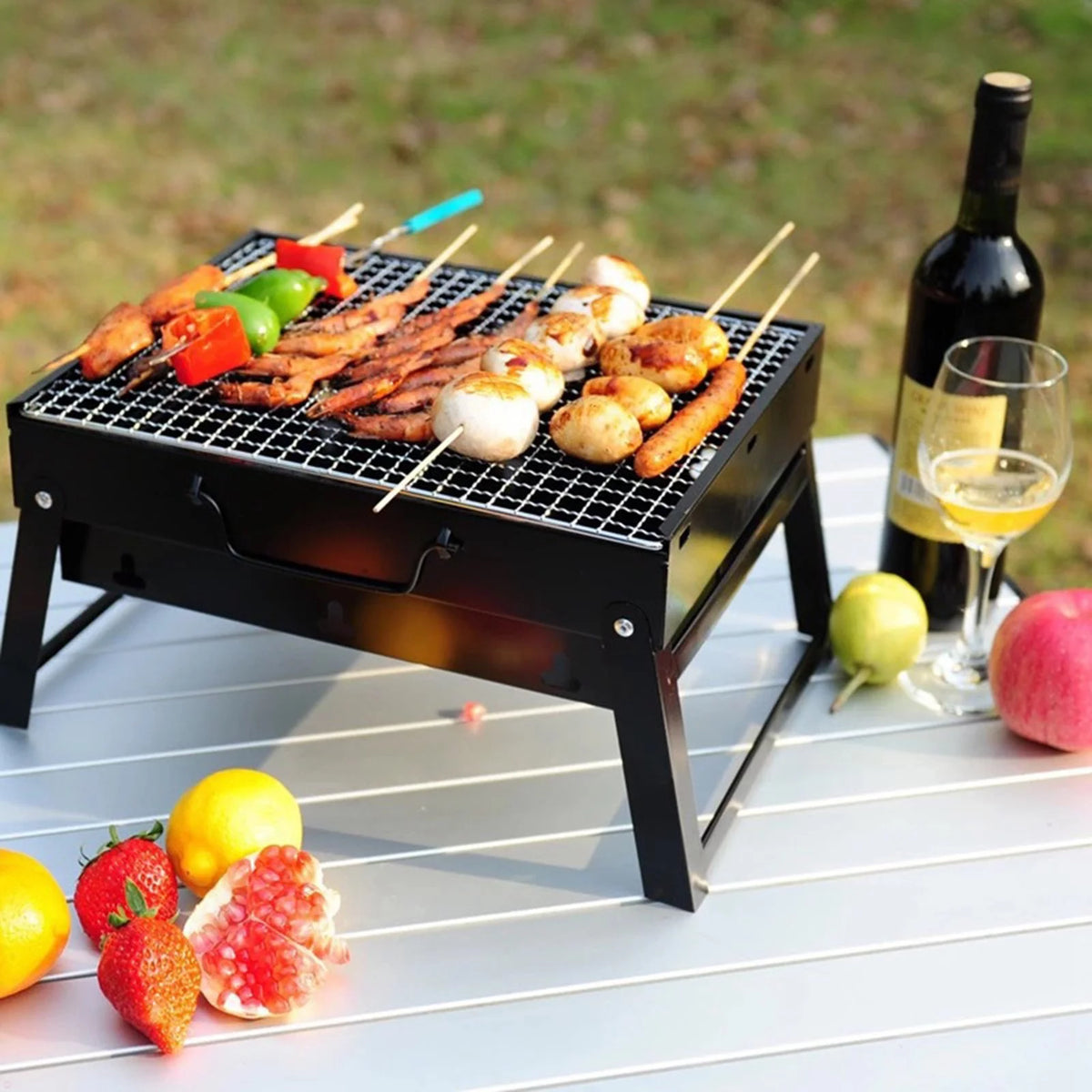 Folding Portable Charcoal BBQ Grill Z4380