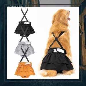 Washable Female Dog Diaper with Suspender 3 Pack I51889