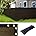 Black 6' x 50' Fence Privacy Screen with Grommets V4570