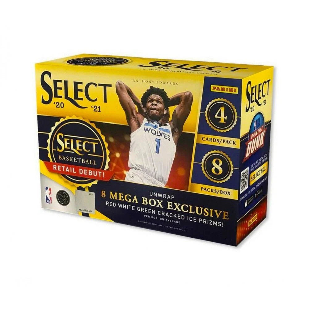 2020-21 Panini Select NBA Basketball Trading Cards Mega Box J192873