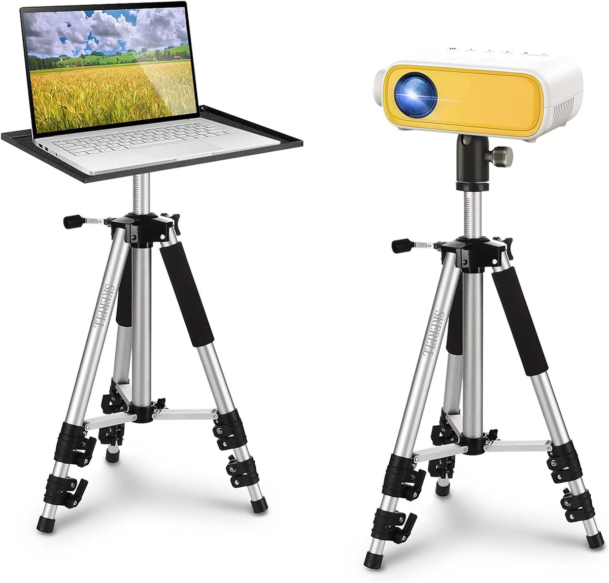 Adjustable Aluminum Tripod Stand with Tray and Ball Head B522