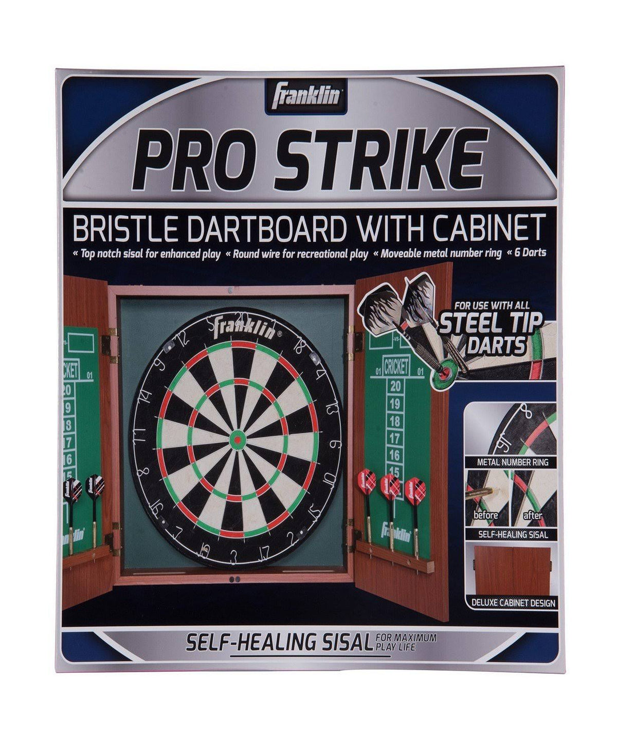 Bristle Dartboard with Cabinet G39344