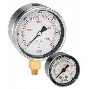 4 inch Stainless Steel Glycerin Filled Gauge T8408