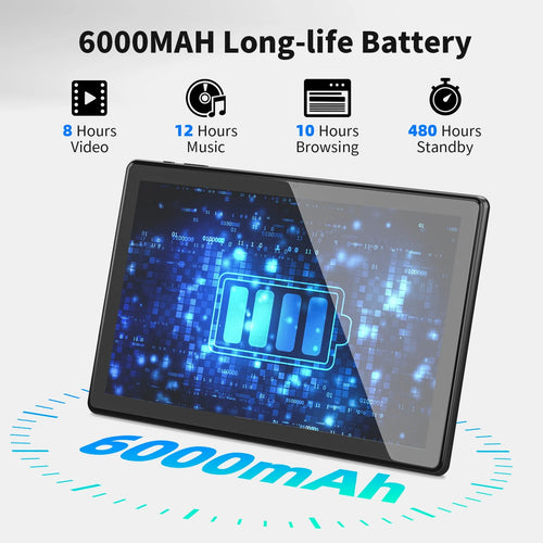 10in Android 12 Tablet 4GB RAM 64GB ROM H115