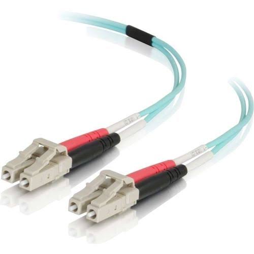 Aqua 10m LC-LC Duplex Multimode OM4 Fiber Cable O793