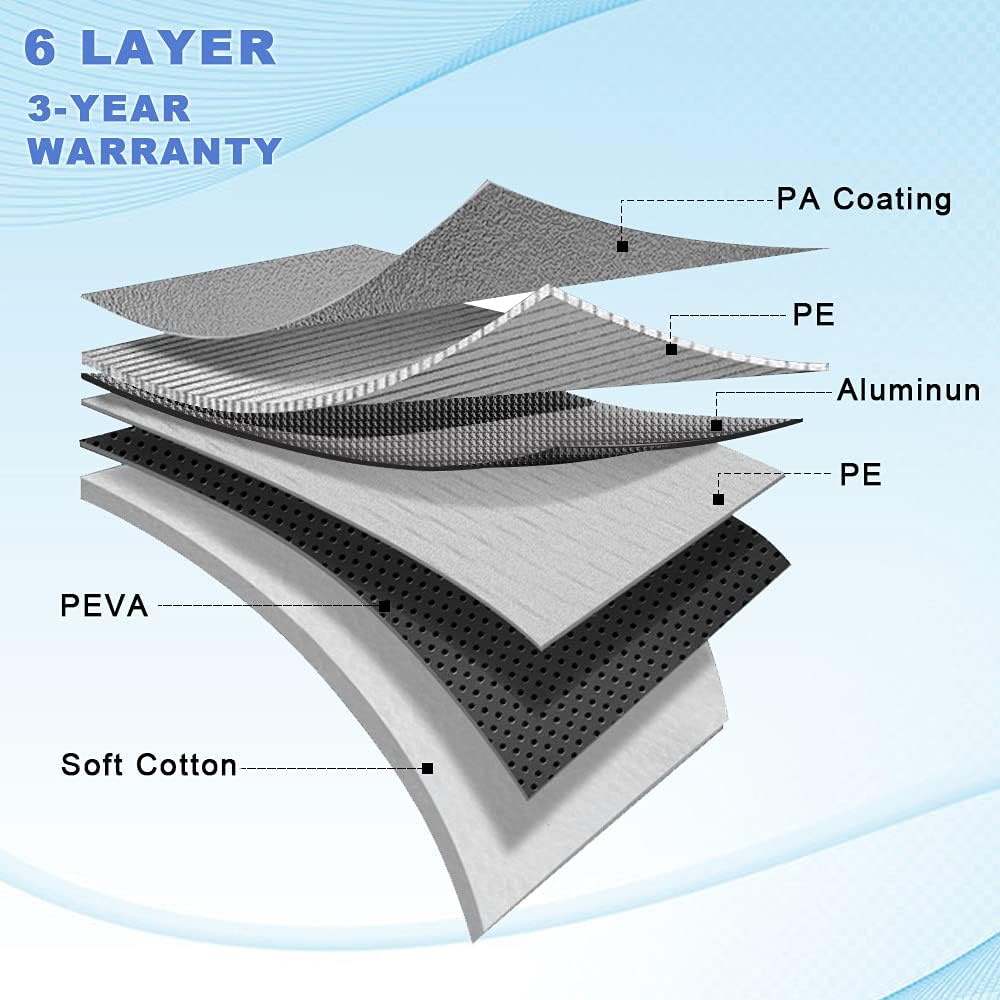 6 Layers SUV Car Cover with Zipper Door G190
