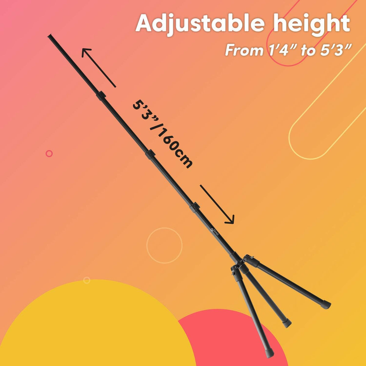 Extendable Aluminum Camera Tripod B3701