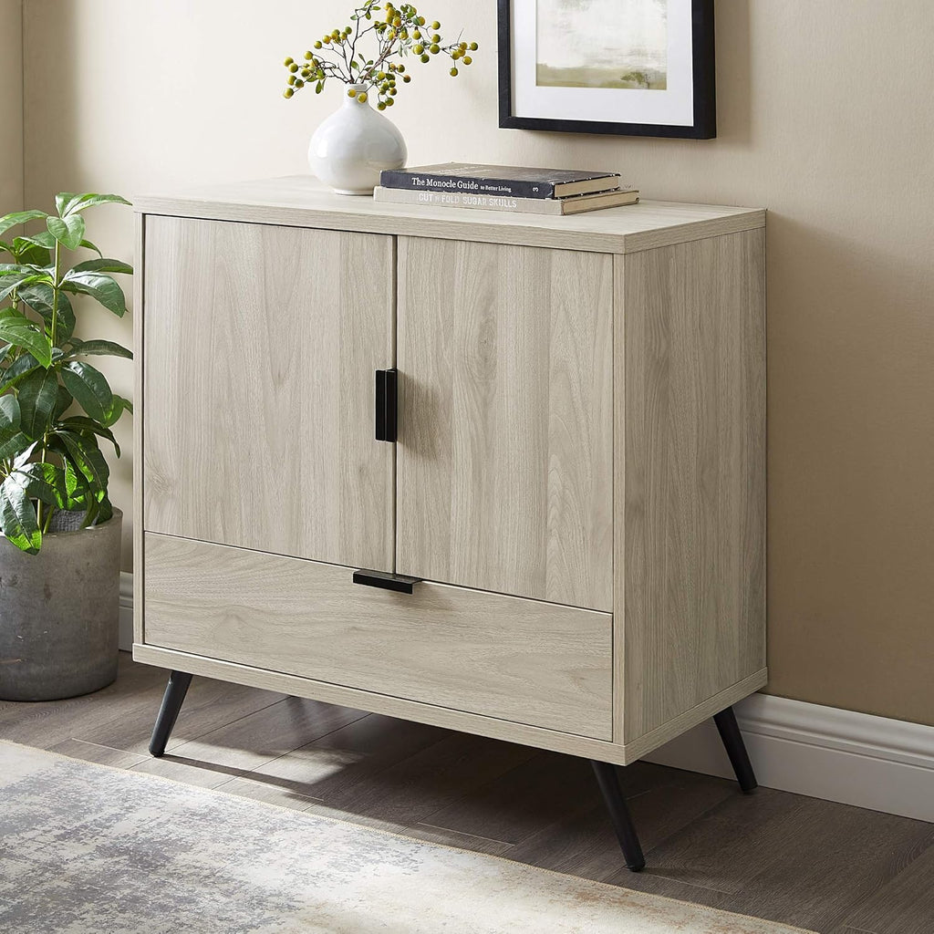 30 Inch Dark Walnut Storage Cabinet S18076
