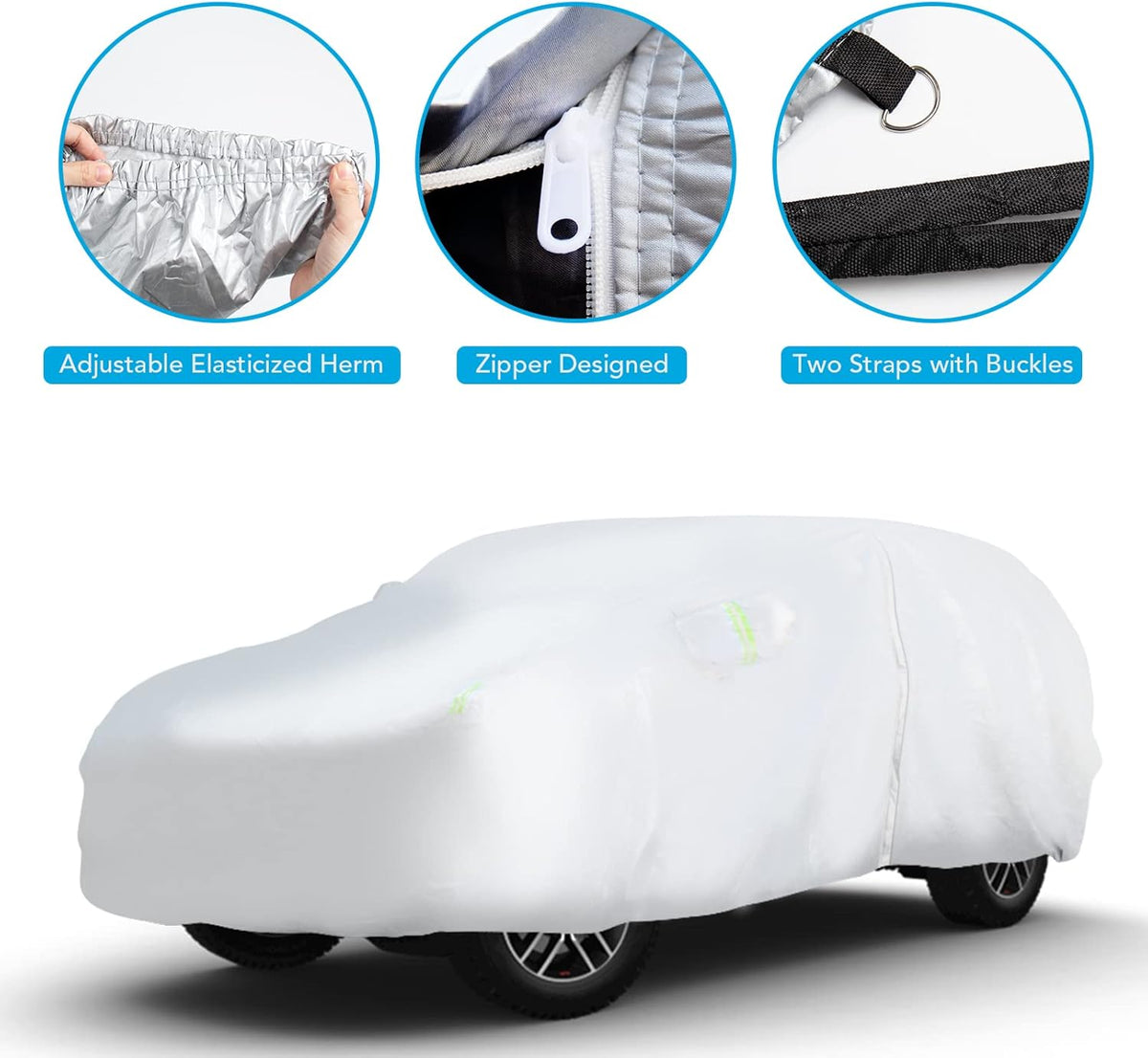 Waterproof Car Cover with Zipper A606881