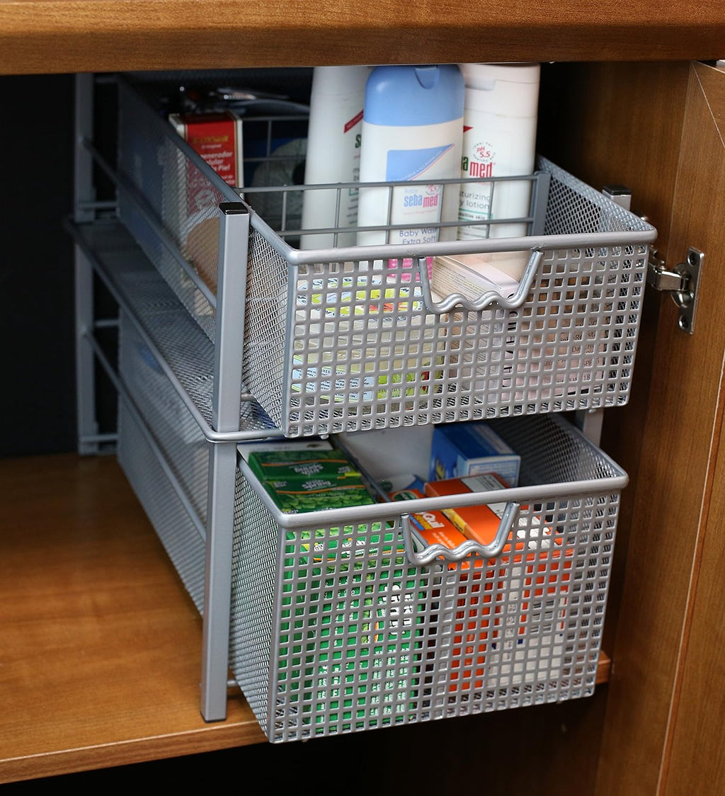 Mesh Cabinet Basket Organizer O25574