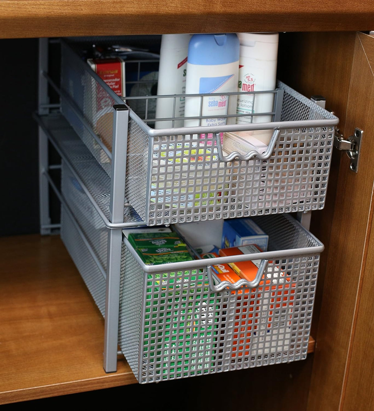 Mesh Cabinet Basket Organizer O25574