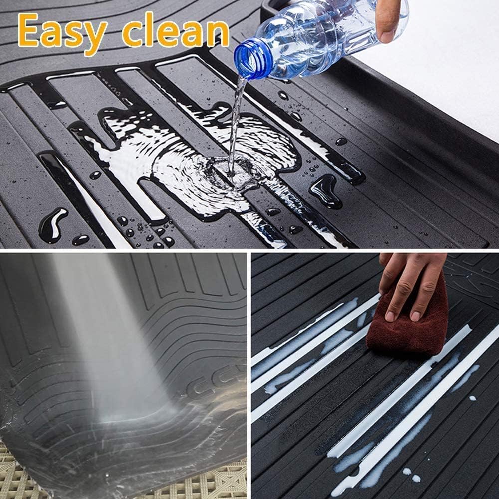 Black TPO Cargo Trunk Tray Floor Mats Protector L2260