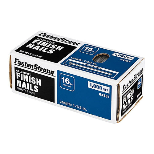 1-1/2 in. 16 GA Galvanized Finish Nails, 1000 Piece G45111