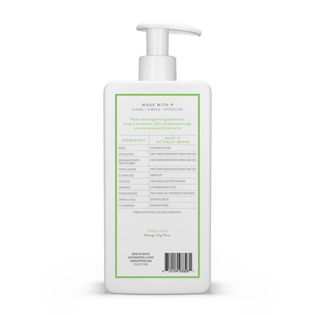 Volumizing Conditioner, Cucumber & Mint, Sulfate & Paraben Free, 16.5 oz T551