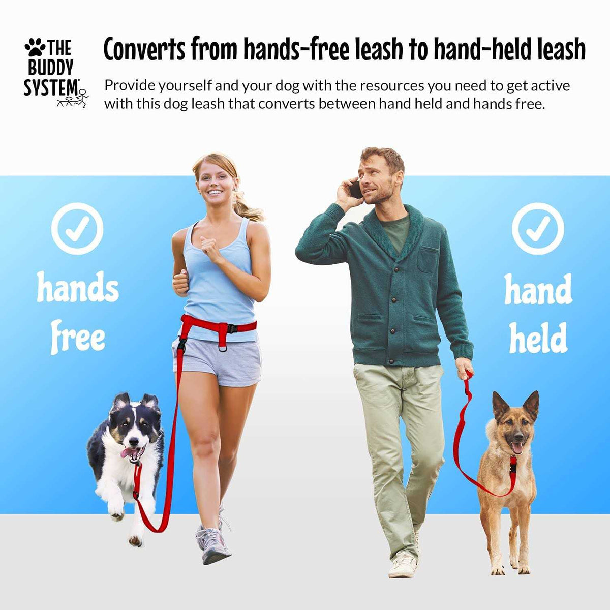 Adjustable Hands Free Dog Leash W478