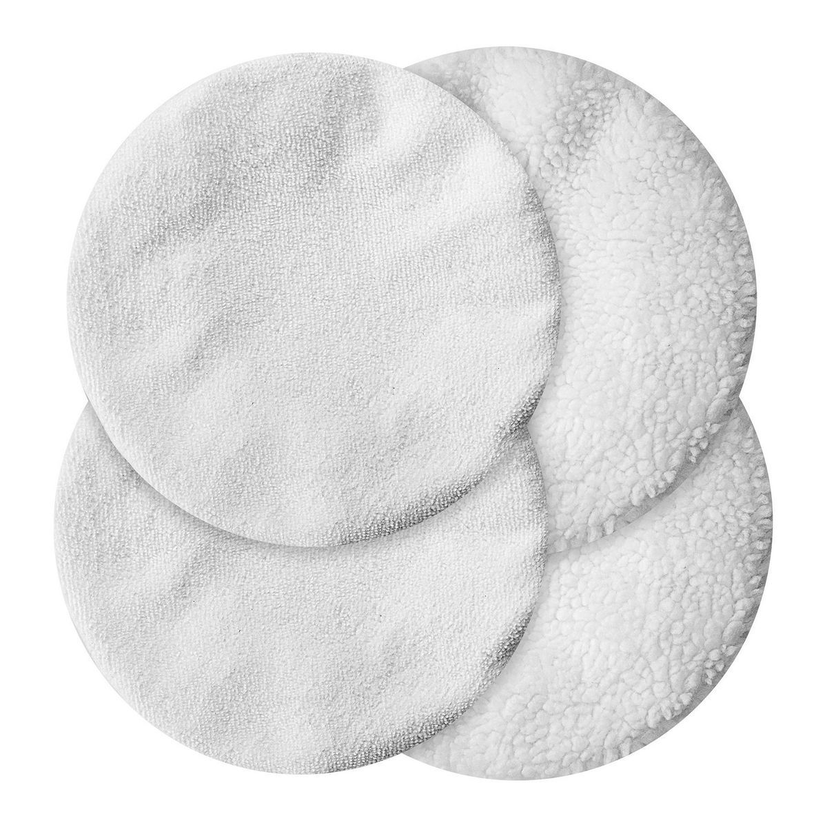 Microfiber and Fleece Polishing Bonnets, 4-Pack Z241