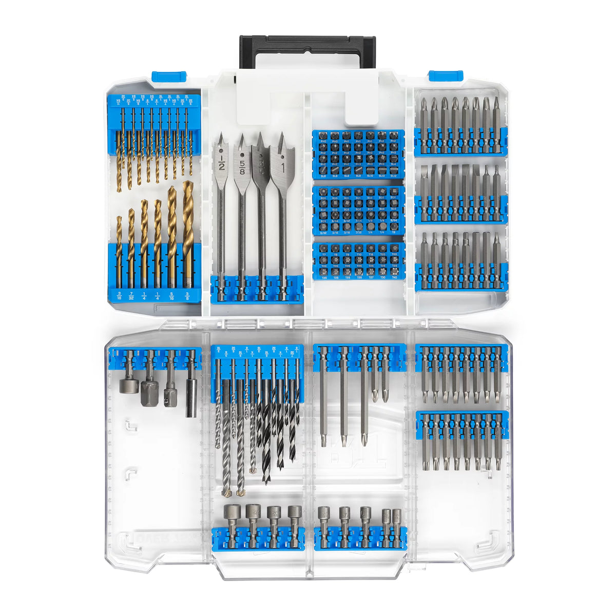 175-Piece Assorted Drill and Drill Bit Set with Storage Case S349261