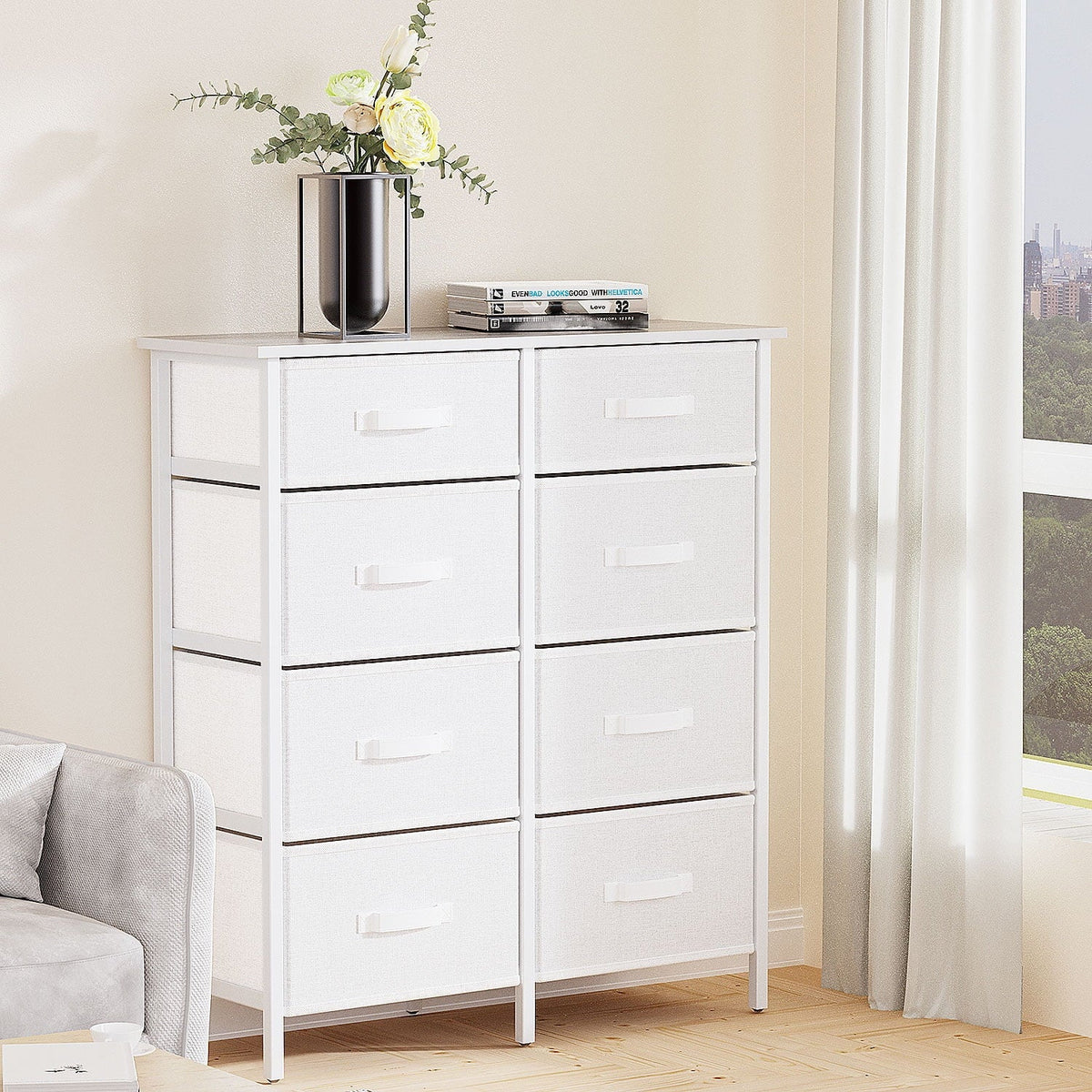Gray 11 Drawer Chest of Drawers F96359