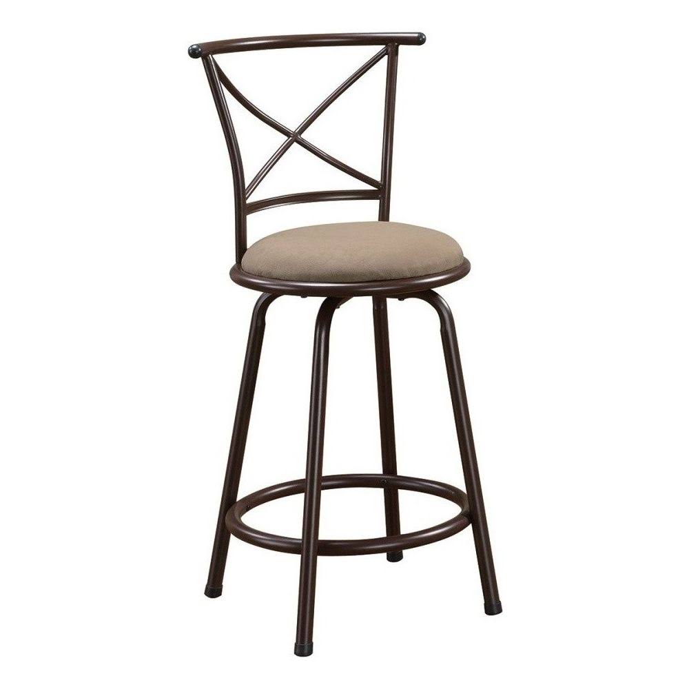Brown 24x22 Bar Stool Set of 2 O239411