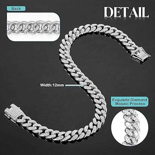 Metal Chain Dog Collar with Secure Buckle G18404