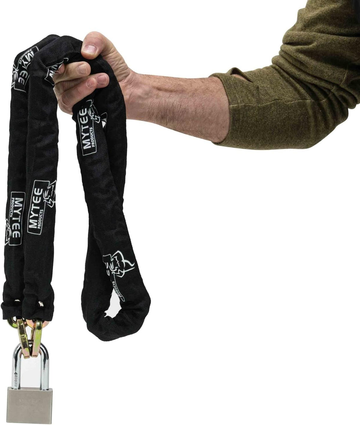 Anti Cut Security Chain and Lock Kit 6 Foot x 3/8 Inch Hardened Chain S5543
