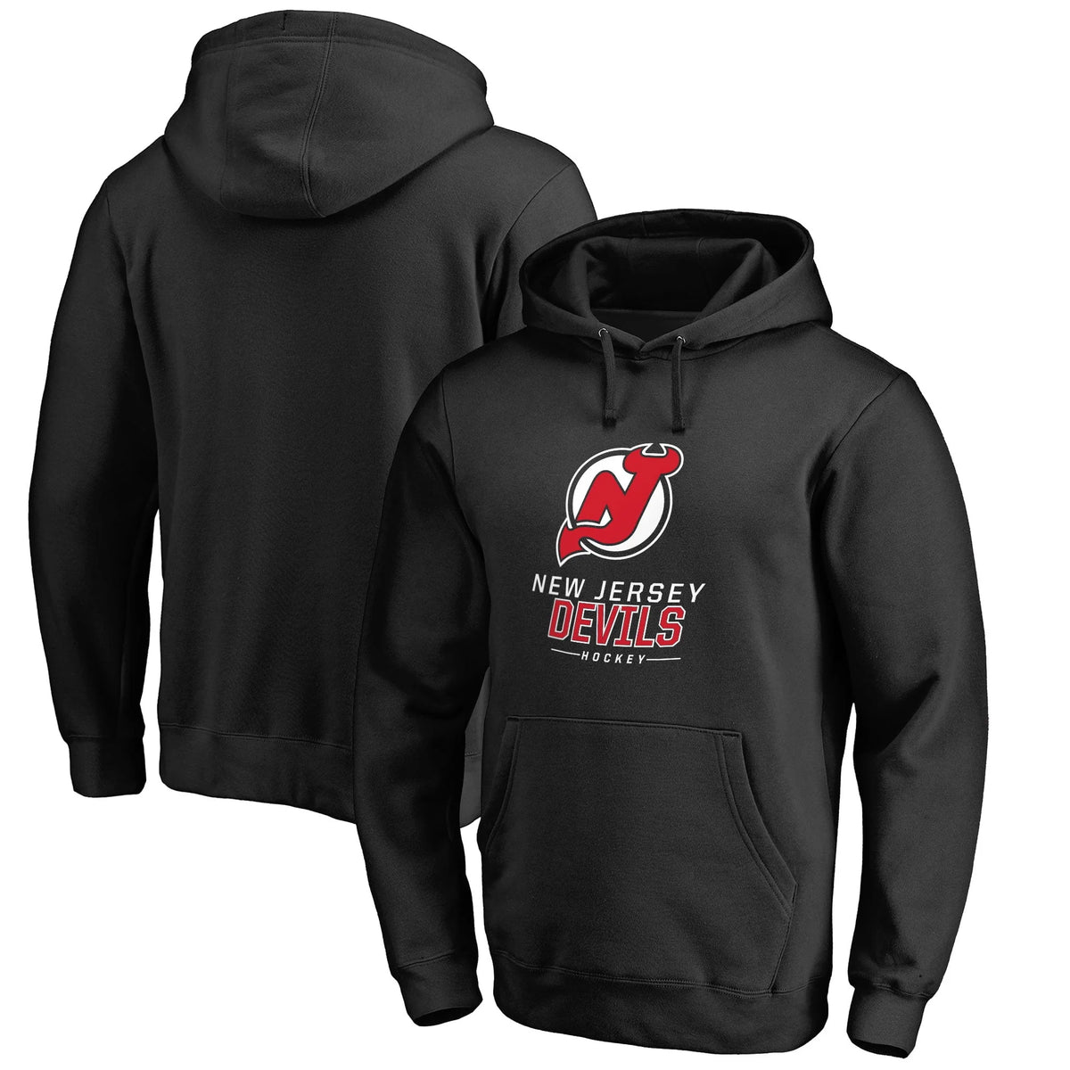 Men's Black Fitted Pullover Hoodie A49111