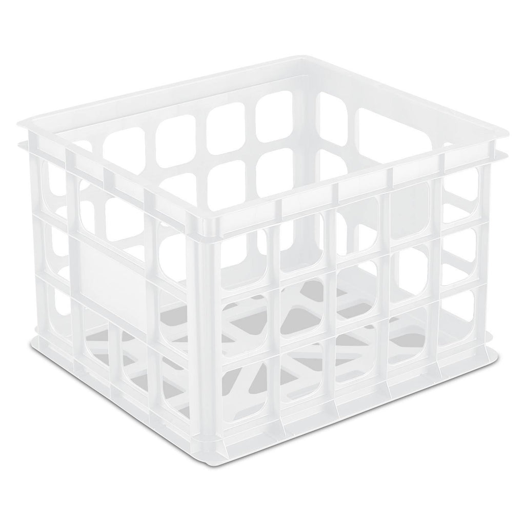 White Storage Crate Case of 6 Z6377