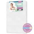 2 Ventilated Memory Foam Crib and Toddler Mattress Topper with Waterproof Cotton Cover O69591