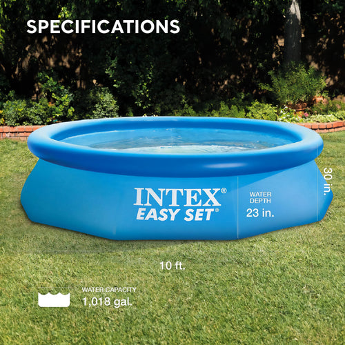 10 Ft x 30 In Inflatable Round Swimming Pool H1988
