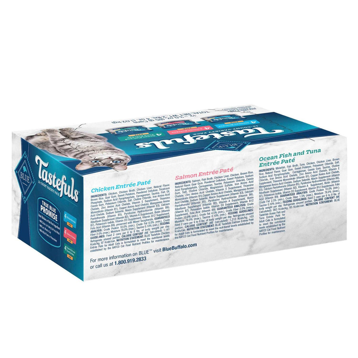 Chicken Salmon & Tuna Wet Cat Food Variety Pack G313896