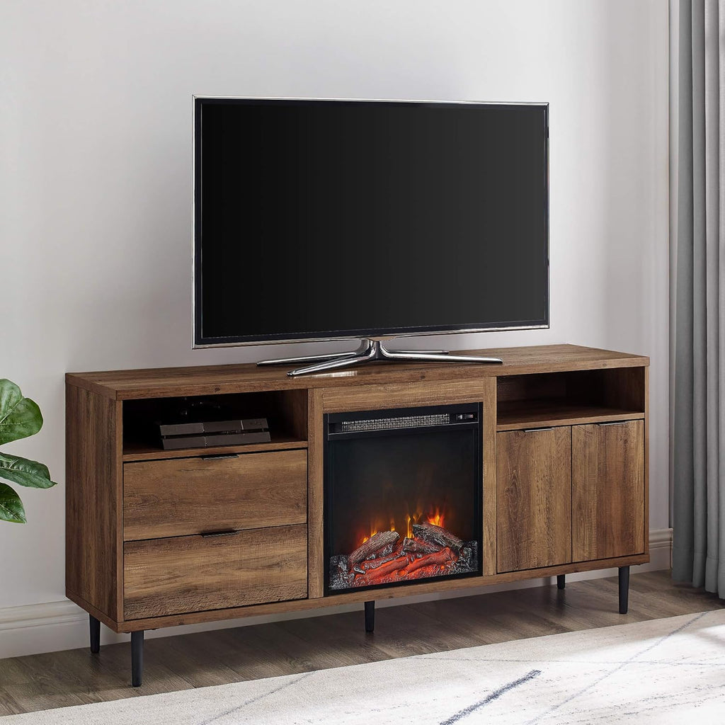 30 Inch Dark Walnut Storage Cabinet S18076