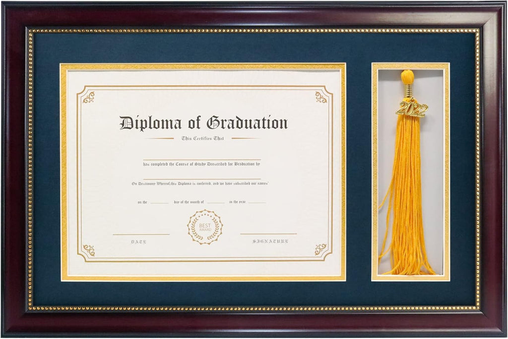 11x22 Diploma Picture Frame with Tassel Holder B52762