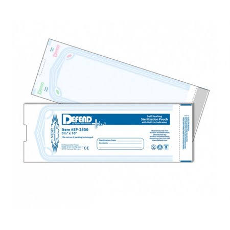 Sterilization Pouches with Indicator Strips, 3.5 inch x 10 inch A9067