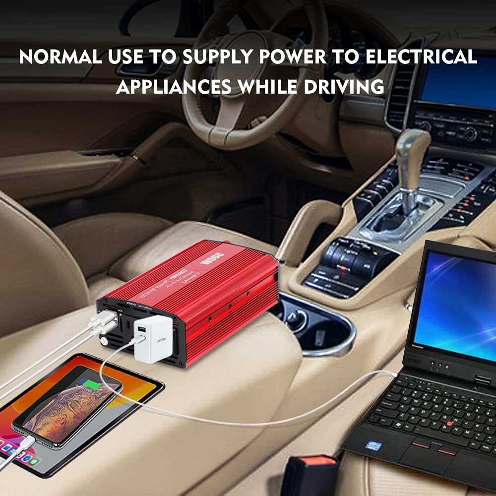 500W Power Inverter 12V DC to AC Dual USB G6739