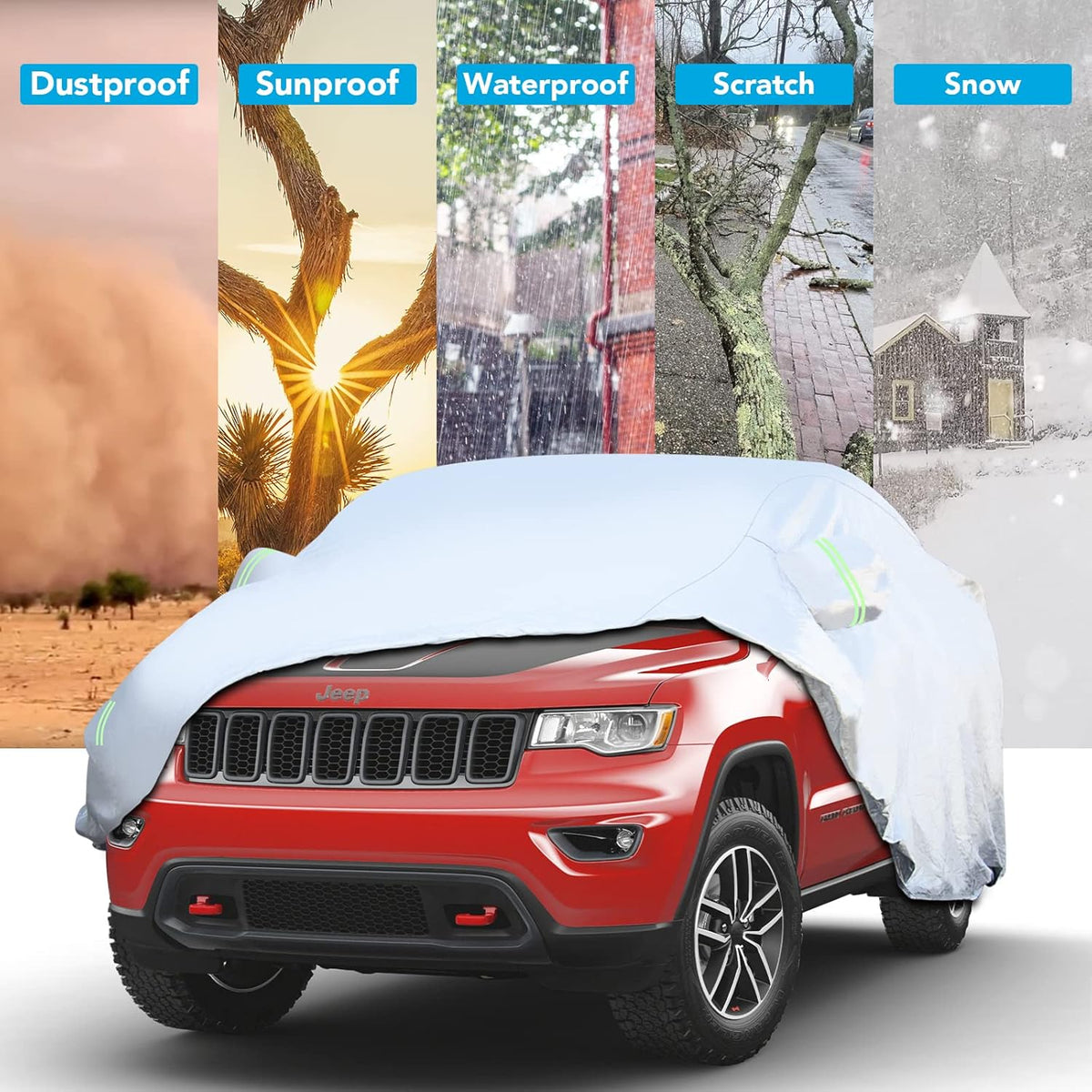 Waterproof Car Cover with Zipper A606881