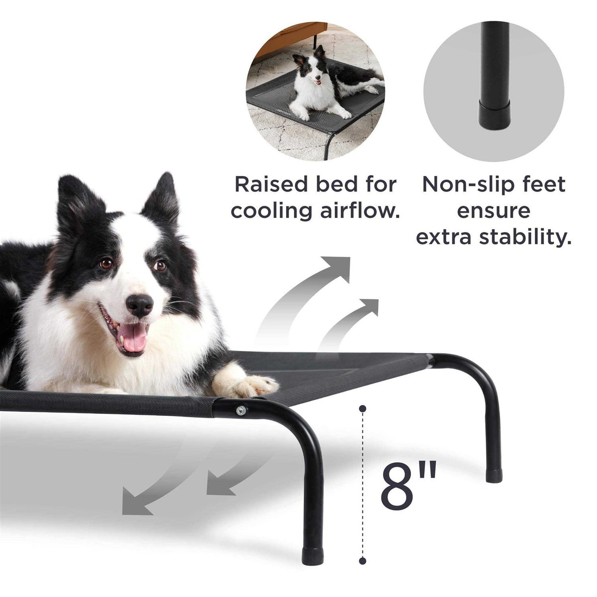Large Elevated Cooling Outdoor Dog Bed I66441